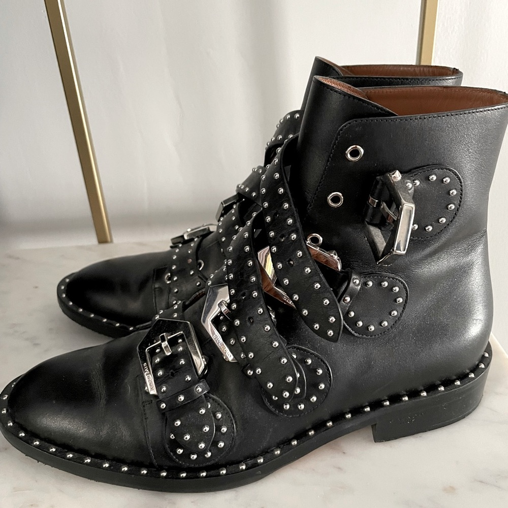 Givenchy buckle ankle boots